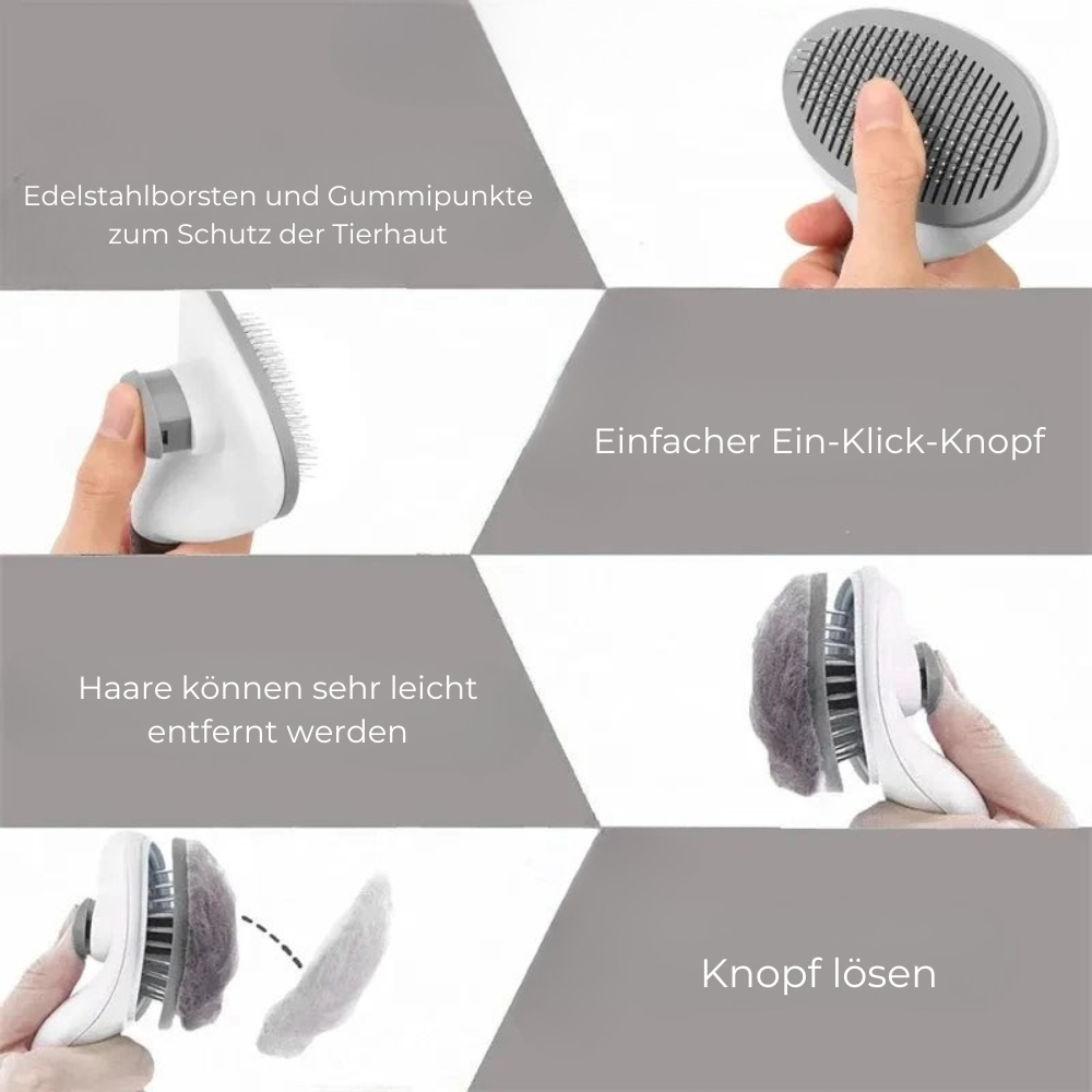 PurrBrush – Selbstreinigender Kamm für Hunde und Katzen